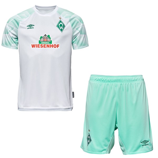 Camiseta Werder Bremen Replica Segunda Ropa Niños 2020/21 Blanco